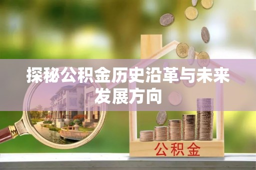 勐海探秘公积金历史沿革与未来发展方向
